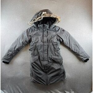 The North‎ Face Shavana Puffer Jacket Womens Small HyVent Arctic Coat Faux Fur